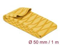 Delock Schrumpfschlauch X-Muster rutschfest 1 m x 50 mm Gelb - Detailfarbe: Gelb - Länge: 1 m - Durchmesser: 50 mm - Material: Polyolefin