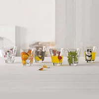 Leonardo Kindertasse Bambini Löwe, 215 ml, 6 Stück - Art: Kindertasse - Materialtyp: Glas - Material: Glas - Eigenschaften: Keine Eigenschaft - Detailfarbe: Transparent - Braun - Spülmaschinenfest: Ja