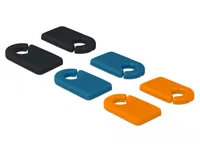 Delock Kabel-Clip 5.0 mm Beschriftbar, 6 Stück Mehrfarbig - Ausstattung Kabelmanagement: Beschriftungsfeld - Produkttyp: Kabelbeschriftung - Verpackungseinheit: 6 Stück - Material: PVC - Detailfarbe: Orange - Blau - Schwarz