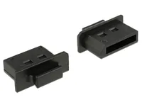 Delock Staubschutz DP f mit Griff 10 Stk.,Schwarz - Kabeltyp: Adapter - Videoanschluss Seite A: DisplayPort - Videoanschluss Seite B: Keiner