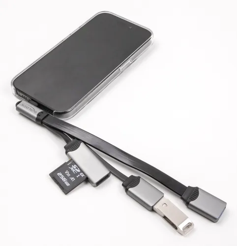 DELOCK 2 Port USB Hub inklusive SD und Micro SD Card Reader