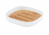 WENKO Rotello soap dish White, Wood
