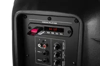 Vonyx PA-System VPS082A - Nennleistung: 400 W - Prinzip: Aktiv - Einsatzgebiete: Gastro / Gewerbe - Home-Party /-Disco - Ausstattung: Abnehmbares Mikrofon - Bluetooth Audio Streaming - USB Audio Streaming - Fernbedienbar - Anwendungsbereich: Entertainer -