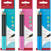 FABER-CASTELL Bleistift Jumbo Grip B 111993 4 Farben, Set