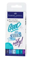 FABER-CASTELL PITT Art Pen Handlettering 267123 blau 6 Stück