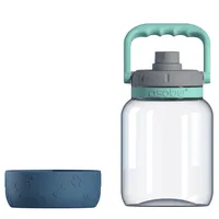 Asobu - The Barkley Dog Bowl - Tritanflasche 1,5 Liter mit Hundenapf blau