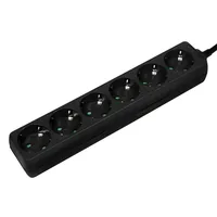 Logilink Steckdosenleiste 6-fach mit Schutzkontakt , schw.