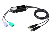 ATEN 2-Port USB Boundless Kabel Tastatur Mausschalter 2x USB