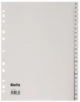 Biella Register A4 A-Z - Einteilung: A-Z - Überbreite: Nein - Material: Polypropylen (PP) - Detailfarbe: Grau
