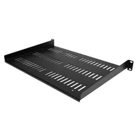 StarTech.com 1HE 19 Zoll Fachboden für netzwerk schrank - Freitragende perforierte Rack ablage für Serverschrank/Rack - Frontmontage - Belastbarkeit 25kg - 30cm tiefe - belüftet (SHELF-1U-12-FIXED-V)