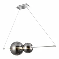 Näve Pendelleuchte LED «NOVA» Chrom 100 cm - Betriebsart: Netzbetrieb - Lampensockel: LED fest verbaut - Farbtemperatur Kelvin: 3000 K - Gesamtleistung: 32 W - Farbwiedergabeindex CRI: 82 - Dimmbar: dimmbar