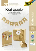 Folia Kraftkarton Kraftpapier A4 Uni 120/230 g/m², sortiert - Papierformat: 21 x 29.7 cm - Selbstklebend: Nein - Papierfarbe: Braun - Papiertyp: Kraftkarton - Mediengewicht: 230 g/m² - Verpackungseinheit: 20 Stück