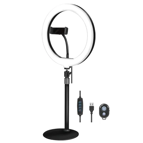 Logilink Smartphone-Ringlicht-Stativ m. Fernauslöser,DM 25cm
