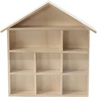 Creativ Company Holzartikel Setzkasten Hausform - Breite: 25.2 cm - Höhe: 3.5 cm - Länge: 26 cm - Anzahl Stück: 1 Stück - Holzherkunft: China - Holzhandelsname: Paulownia tomentosa (Blauglockenbaum)