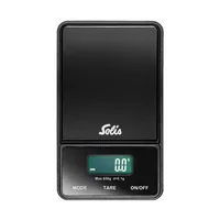 Solis Küchenwaage Coffee Digital Feinwaage Schwarz - Bedienungsart: Soft Touch Panel - Messschritte: 0.1 g - Tara-Zuwiegefunktion: Ja - Detailfarbe: Schwarz - Gewicht Max.: 0.65 kg - Material: Kunststoff