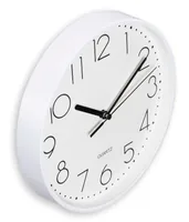 Hama Wanduhr Salina Ø 22 cm, Weiss - Form: Rund - Detailfarbe: Weiss - Uhrtyp: Analog - Funksignal: Keine Angaben - Funktionen: Zeit - Detailmaterial: Kunststoff - Glas
