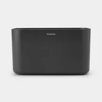 Brabantia Bad-Utensilienhalter ReNew Dunkelgrau - Befestigung: Keine - Detailfarbe: Dunkelgrau - Wandmontage: Nein - Utensilienhalter Typ: Bad Utensilienhalter - Detailmaterial: Kunststoff - Grundmaterial: Kunststoff