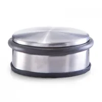 Zeller Present 13801 fermaporta salva dita Nero, Acciaio inox Acciaio inox