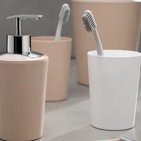 Kela 24201 Plastic Round Single Freestanding bathroom tumbler