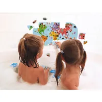 JANOD Bath Explorers Map Puzzle da bagno Multicolore