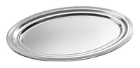 APS Servierplatte Classic 46 x 34 x 1.5 cm, Silber - Material: Metall - Stahl - Nachhaltigkeit: Nicht angegeben - Detailfarbe: Grau - Silber