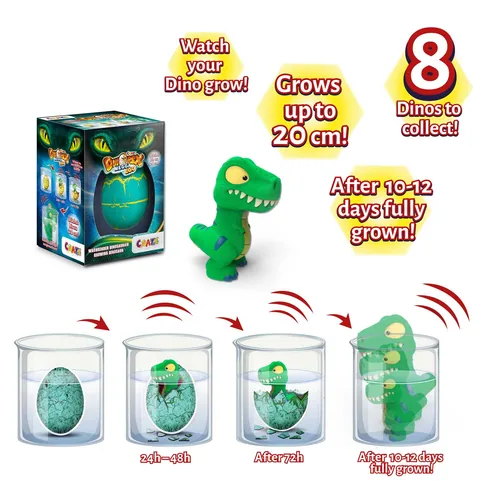 Craze Figur Megga Egg Dinorex - Altersempfehlung ab: 3 Jahren - Höhe: 20 cm - Themenwelt: Dinosaurier