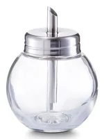 Zeller Present Zuckerdose 240 ml, Glas / Edelstahl, ø 8.5 x 11.3 cm - Anwendungszweck: Zucker - Materialtyp: Glas - Material: Glas - Detailfarbe: Transparent - Set: Nein