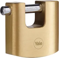 Yale Vorhängeschloss Y114B 50/11 Gold Messing/Stahl - Schlossart: Vorhangschloss - Set: Nein - Aussenanwendung: Ja