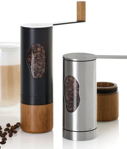 AdHoc Kaffeemühle Mrs. Bean Braun/Schwarz - Detailfarbe: Braun - Schwarz - Ausstattung: Mahlfunktion - Mahlwerk: Manuelles Mahlwerk - Fassungsvermögen: 48 g