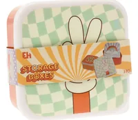 FURBER Lunchbox Set, 3-teilig Mehrfarbig - Materialtyp: Kunststoff - Unterteilungsmöglichkeit: Nein - Material: Kunststoff - Detailfarbe: Mehrfarbig - Set: Ja - Motiv: Diverse