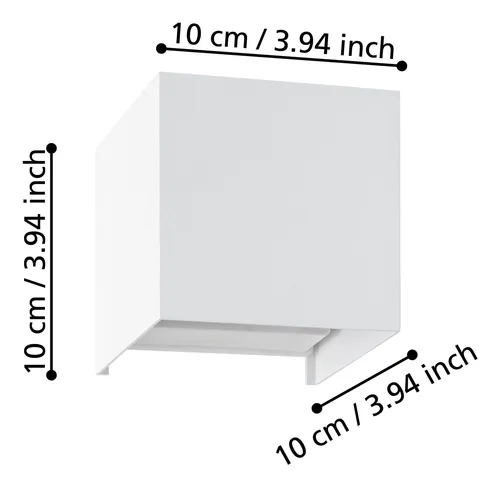 EGLO Leuchten Wand-/Deckenleuchte VALMONTONE Weiss LED 2 x 1.5W 3000K - Leuchten Kategorie: Wandleuchte - Betriebsart: Netzbetrieb - Lampensockel: LED fest verbaut - Farbtemperatur Kelvin: 3000 K - Dimmbar: nicht dimmbar - Farbwiedergabeindex CRI: 0