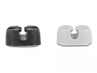 Delock Kabelhalter kreuzförmig Kombi Set 4 Stück - Produkttyp: Kabel-Clip - Ausstattung Kabelmanagement: Set - Selbstklebend - Verpackungseinheit: 4 Stück - Material: TPR - Detailfarbe: Schwarz - Grau