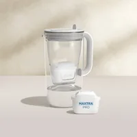 Brita Glass+ filter jug with 2 MaxtraPro PP cartridges (blue; 2.5 l)
