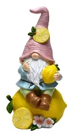 Dameco Dekofigur Lemon Rosa - Produkttyp: Gartenzwerg - Detailfarbe: Gelb - Rosa
