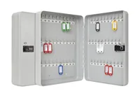 WEDO Schlüsselschrank mit Zahlenschloss, 60 Schlüssel - Produkttyp: Schlüsselschrank - Widerstandsfähigkeit: Keine Angabe - Detailfarbe: Silber