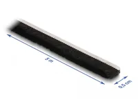 Delock Bürstenstreifen selbstklebend schwarz, 5mm - 5m - Detailfarbe: Schwarz - Material: Kunststoff - Produkttyp: Bürstenstreifen - Oberfläche: Blank