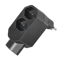 STEFFEN Manta Mehrfachadapter 3xT13 (1x unten) drehbar 3 - Detailfarbe: Schwarz - Schalter: Nein - Steckdosenanzahl: 3 - Ausstattung: drehbar 320° - Kinderschutz: Ja