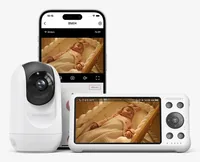 momcozy Video Baby Monitor BM04 - Babyphone Art: Video - Ausstattung: Bewegungssensor - Schlaflieder - Videofunktion - Display vorhanden: Ja - Stromversorgung: Akkubetrieb - Reichweite Max.: 300 m - Verbindungsmöglichkeiten: WLAN (Wi-Fi)