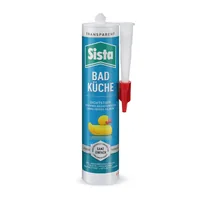Sista Dichtmasse Bad & Küche 280 ml, Transparent - Produkttyp: Fugensilikon