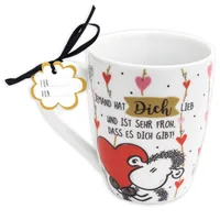 Sheepworld Universaltasse Jemand hat Dich lieb 300 ml, 1 Stück, Weiss - Material: Keramik - Tassen Typ: Universaltasse - Ausstattung: Henkel - Detailfarbe: Weiss - Verpackungseinheit: 1 Stück - Volumen: 300 ml