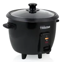 Tristar Reiskocher RK-6141 0.6 l - Funktionen: Kochen - Reis - Warmhalten - Detailfarbe: Schwarz - Leistung: 300 W - Warmhaltefunktion: Ja - Timerfunktion: Keine Angaben - Volumen: 0.6 l