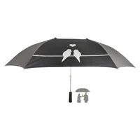 Esschert Design TP155 umbrella Black Aluminium, Fiberglass Full-sized Rain umbrella