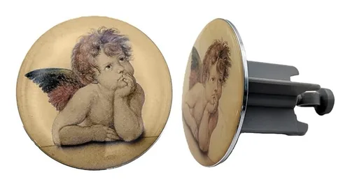 Diaqua Angel drain stopper Pop-up drain stopper Grey Plastic, Brass