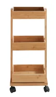 Wenko Badezimmerregal Tortona Braun - Tiefe: 18 cm - Breite: 31 cm - Höhe: 71.5 cm - Detailmaterial: Holz - Grundmaterial: Holz