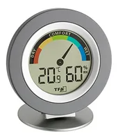 TFA Dostmann Thermo-/Hygrometer COSY - Anwendungsbereich: Temperatur-/Feuchtemessung - Typ: Thermo-/Hygrometer - Detailfarbe: Schwarz