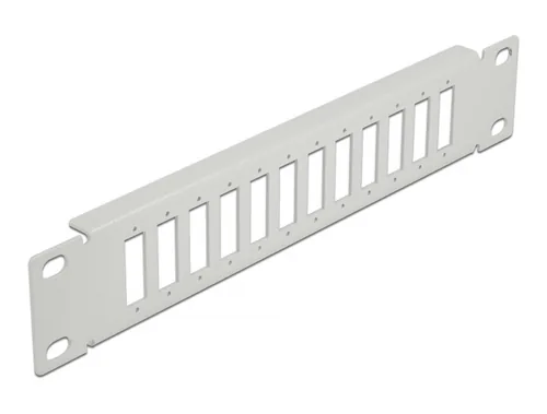 DELOCK 10"" LWL Patchpanel 12 Port SC Dup.LC Quad 1 HE grau