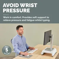 Fellowes Workplace Handgelenkauflage Breyta 470 mm Grau 1 Stück - Eingabegeräte: Tastatur