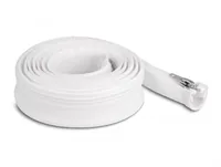 DeLOCK Braided Sleeve with zip fastener heat-resistant 2 m x 30 mm white