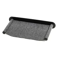 CanadianCat Katzenbett Filz-Hängematte mit Wandmontage Anthrazit - Breite: 35 cm - Länge: 65 cm - Detailfarbe: Anthrazit - Tierart: Katze - Produkttyp: Liege