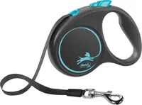 Flexi Automatic leash Black Design S 5 m, Blue